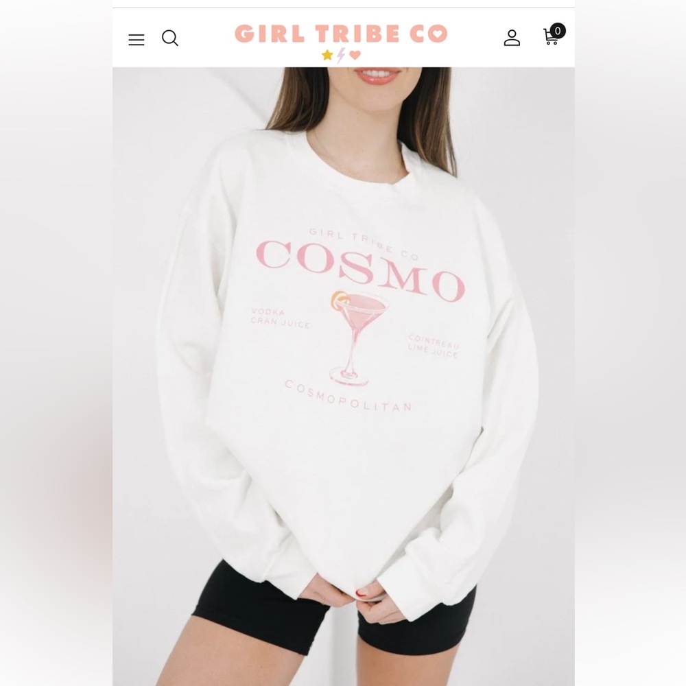 Girl Tribe Co. Cosmo Cheers Sweatshirt